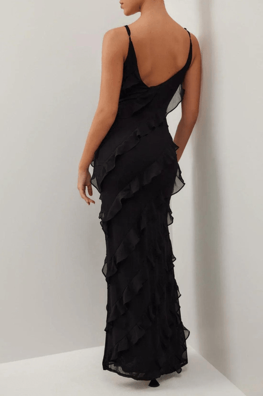 Women’s Maxi Dress with Ruffle Detailing