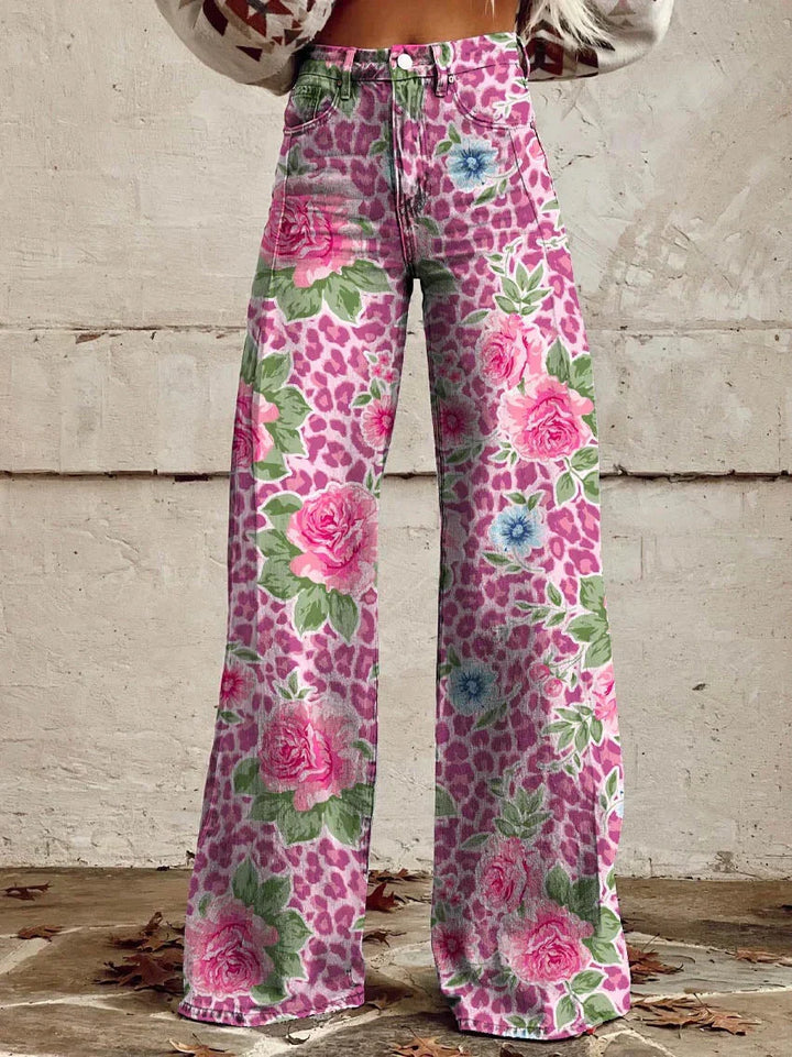Women’s Baggy Jeans with High Waist and Wide Legs