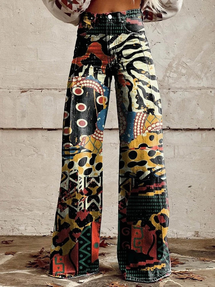 Women’s Baggy Jeans with High Waist and Wide Legs