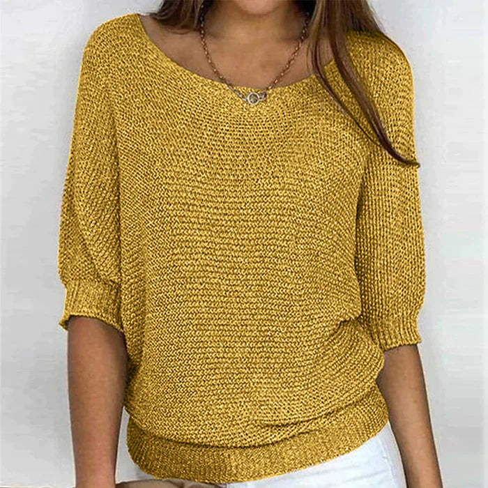 Women’s Jumper with Long Sleeves and Ribbed Hem