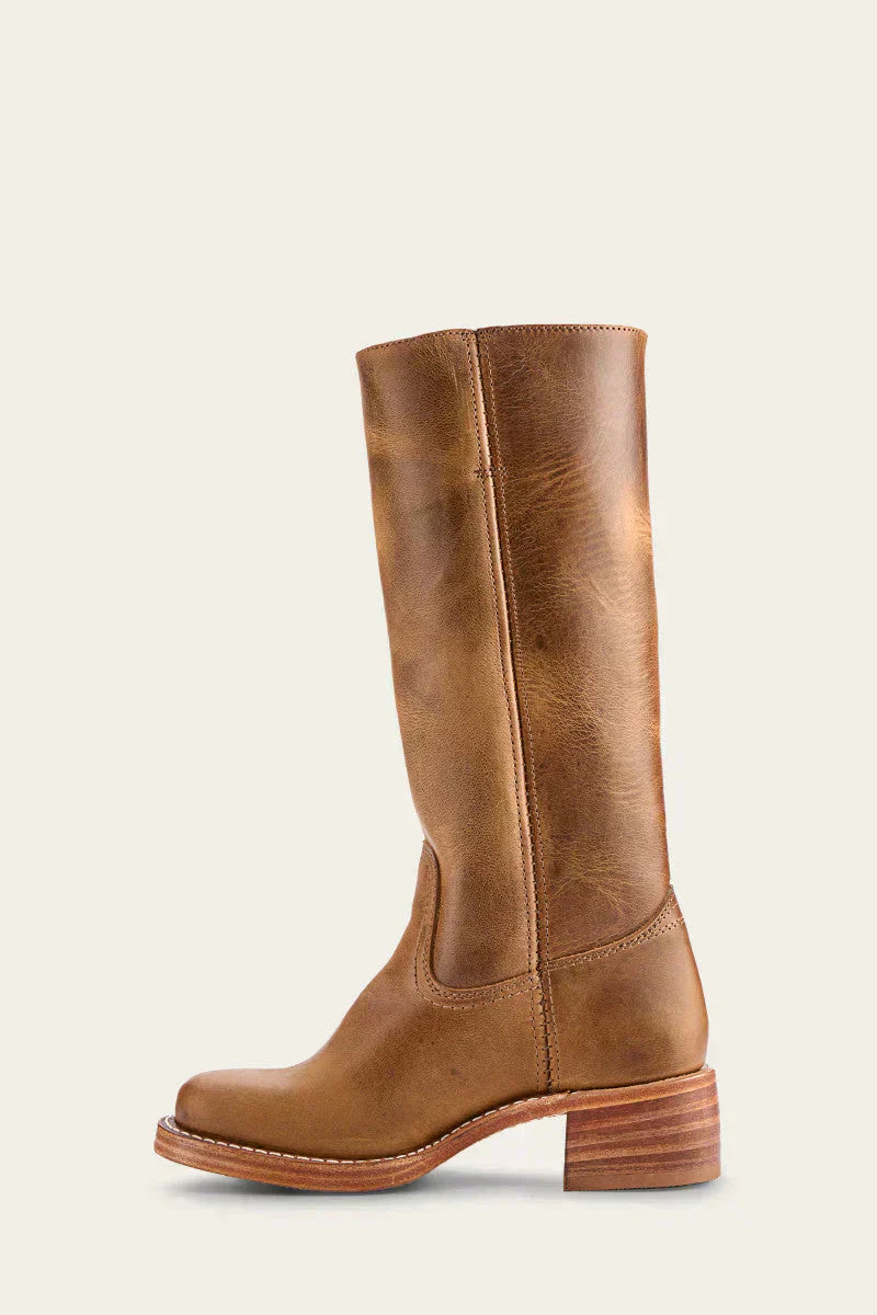 Women’s Knee-High Boots with Inner Side Zipper and Block Heel