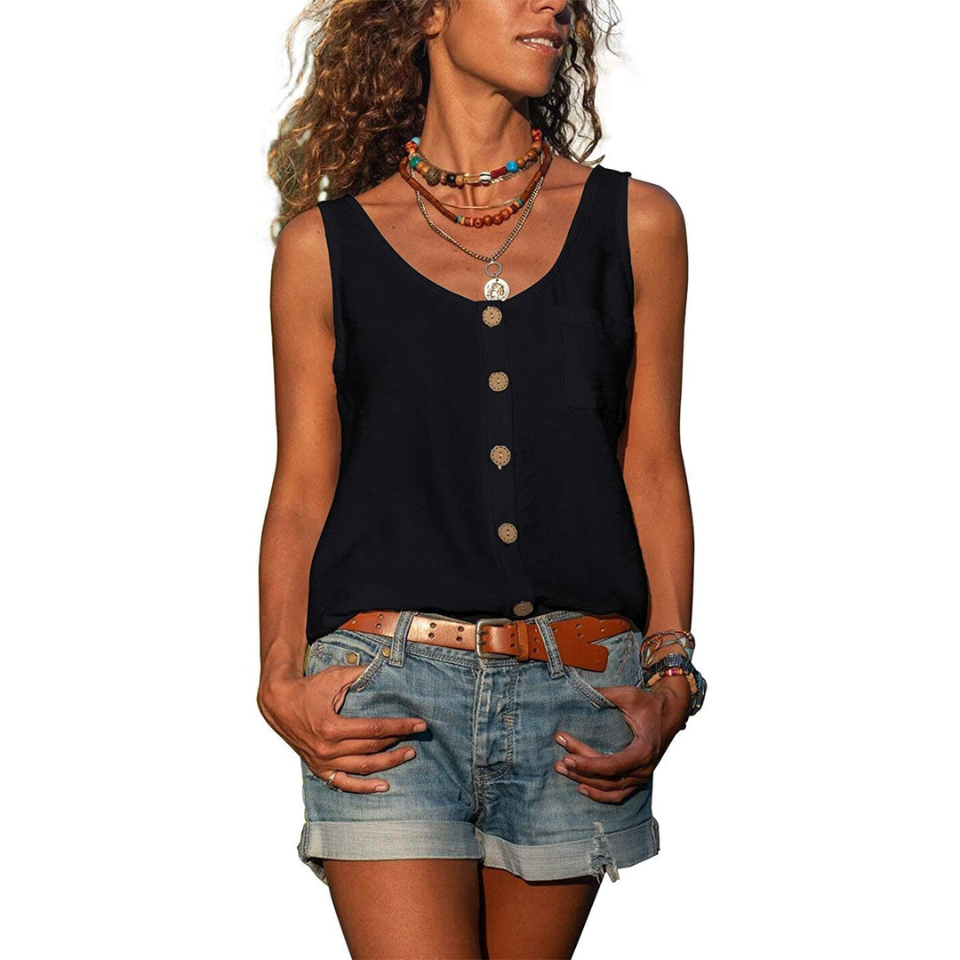 Women’s Tank Top with Sleeveless Design and Ibiza Style
