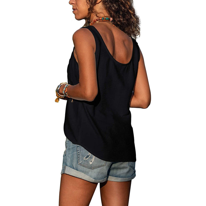 Women’s Tank Top with Sleeveless Design and Ibiza Style