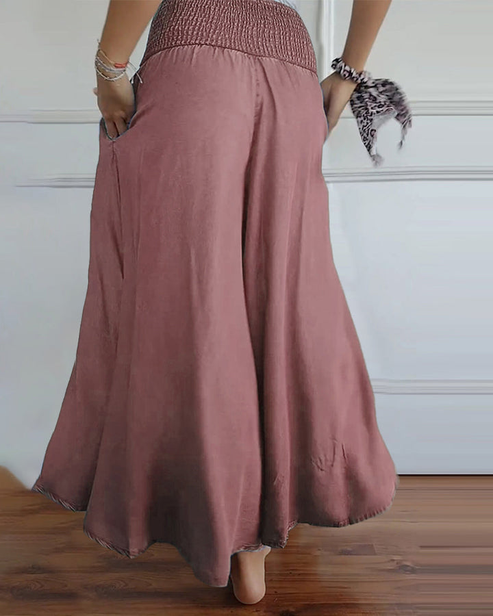 Women’s Wide-Leg Trousers with High Waist