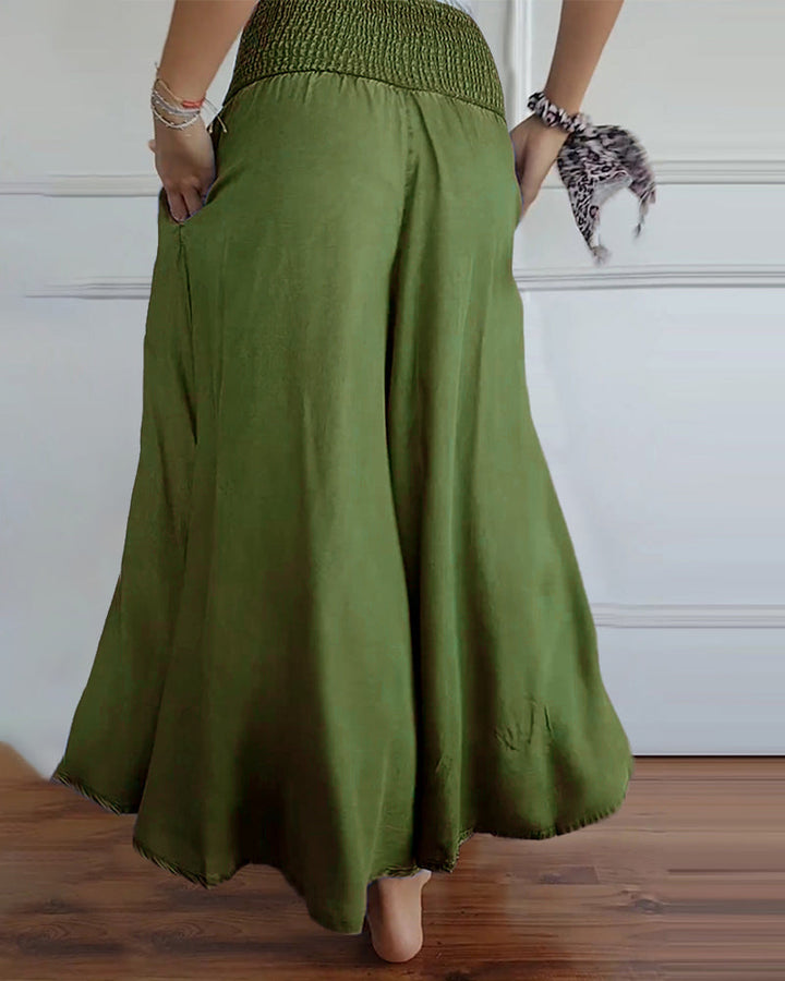 Women’s Wide-Leg Trousers with High Waist