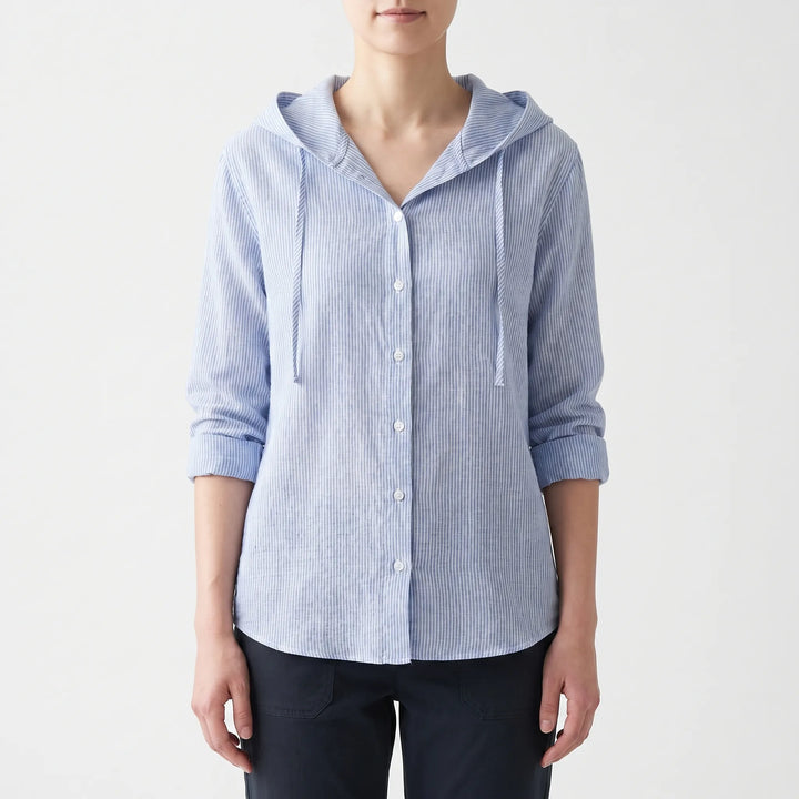 Zephyra - Long Sleeve Hooded Shirt