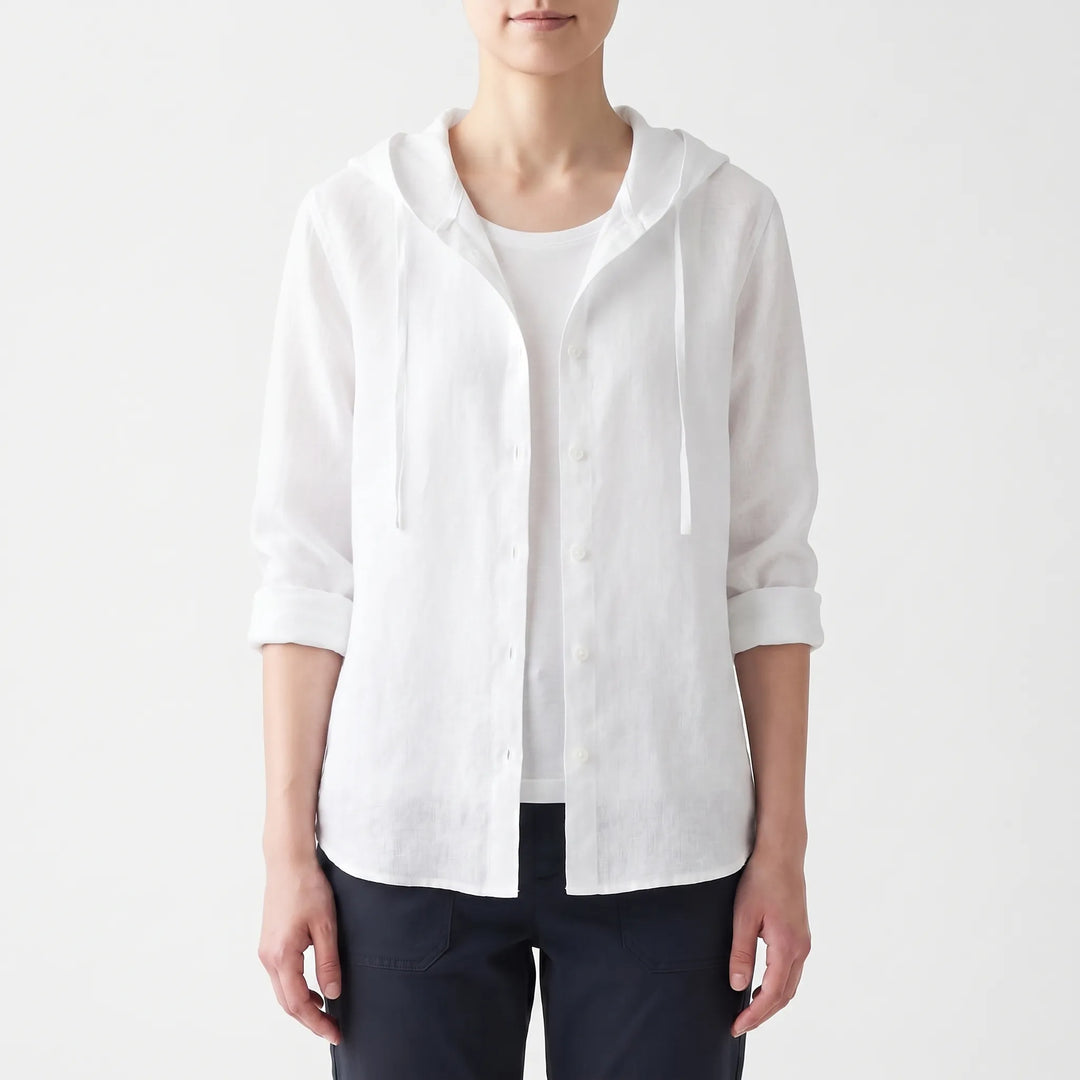Zephyra - Long Sleeve Hooded Shirt