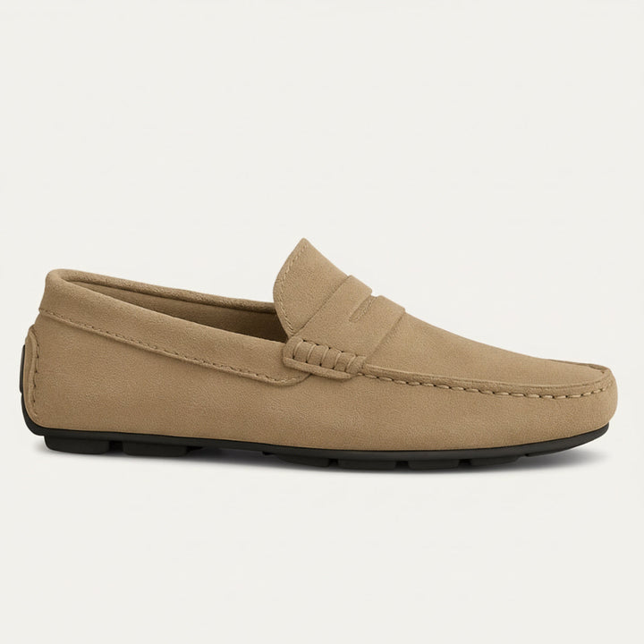 Men’s Loafers with Slip‑On Design and Insole Details