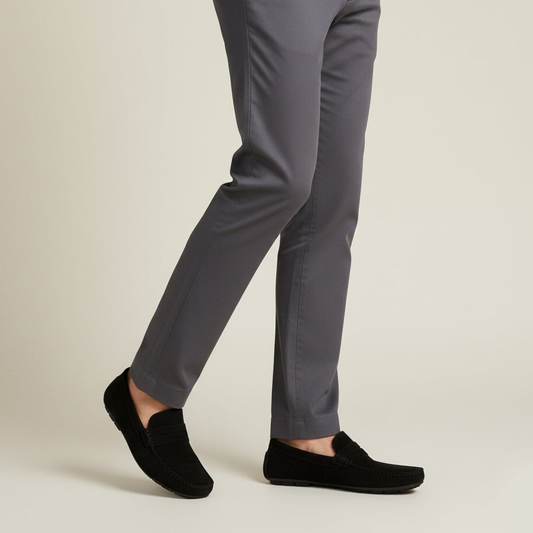 Men’s Loafers with Slip‑On Design and Insole Details